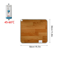 Load image into Gallery viewer, 220V Winter Heating Foot Mat Electric Heating Pad Warm Feet Heater Office Home Pet Warm Pad Floor Electric Heater PVC Heat Conduction Leather
