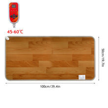 Load image into Gallery viewer, 220V Winter Heating Foot Mat Electric Heating Pad Warm Feet Heater Office Home Pet Warm Pad Floor Electric Heater PVC Heat Conduction Leather
