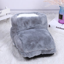 Load image into Gallery viewer, Super Soft Winter Warm Electric Foot Warmer Heater USB Charging/EU Plug Power Saving Warm Foot Cover Feet Heating Pads for Home Office
