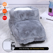 Load image into Gallery viewer, Super Soft Winter Warm Electric Foot Warmer Heater USB Charging/EU Plug Power Saving Warm Foot Cover Feet Heating Pads for Home Office
