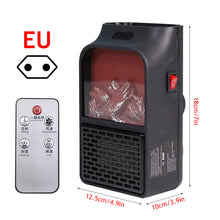Load image into Gallery viewer, 500W Simulation Flame Stove Heater Fan Household Electric Heater Plug in Indoor Heating Warmer Machine for Winter Safe Office Living Room
