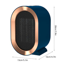Load image into Gallery viewer, 1200W Electric Fan Desk Heater Desktop Household Portable Electric Heater Stove PTC Radiator Warmer Machine For Winter Home Appliances
