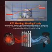 Load image into Gallery viewer, 900W Portable Electric Heater Mini Wall Mount Home Office Warm Air Heater Warmer Fan Silent Remote Fast Heat Thermostat
