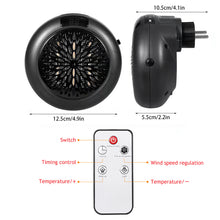 Load image into Gallery viewer, 900W Portable Electric Heater Mini Wall Mount Home Office Warm Air Heater Warmer Fan Silent Remote Fast Heat Thermostat
