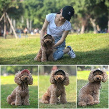 Load image into Gallery viewer, Pet Dog Cap Small Puppy Pets Solid Oxford Cap Dog Baseball Visor Hat Outdoor Accessories Sun Bonnet Cap For Teddy Chihuahua
