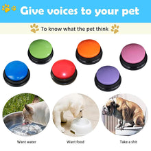 Load image into Gallery viewer, Pet Sound Box Recordable Talking Button Cat Voice Recorder Talking Toy For Pet Communication Training Tool Squeeze Box Dog Toys
