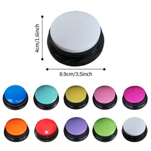 Load image into Gallery viewer, Pet Sound Box Recordable Talking Button Cat Voice Recorder Talking Toy For Pet Communication Training Tool Squeeze Box Dog Toys

