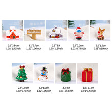 Load image into Gallery viewer, Cute Snowman Santa Decor Figure Craft Ornament Micro Landscape Kawaii Desk Car Interior Accessories Home Decoration Kids Gift
