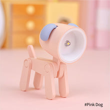 Load image into Gallery viewer, Mini Cute Dog Deer Shape Led Night Lights Folding Desk Lamp Adjustable Kids Bedroom Bedside Decoration Home Room Decor
