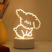 Load image into Gallery viewer, 3D Lamp Happy Bear Acrylic USB LED Night Lights Neon Sign Lamp Xmas Christmas Decorations for Home Bedroom Birthday Decor Wedding Gifts
