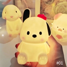 Load image into Gallery viewer, Vinyl Night Light Bedroom Decor Lights Button Battery Powered Cartoon Animal Lamps Xmas Christmas Decorations for Home Bedroom Birthday Wedding Kids Gifts
