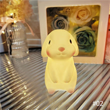 Load image into Gallery viewer, Vinyl Night Light Bedroom Decor Lights Button Battery Powered Cartoon Animal Lamps Xmas Christmas Decorations for Home Bedroom Birthday Wedding Kids Gifts
