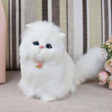 Load image into Gallery viewer, Simulation Mini Cat Cute Cloth Pad Plush Cats with Sound Children Birthday Gifts Creative Imitation Cat Ornaments Home Decoration Supplies
