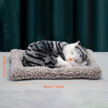 Load image into Gallery viewer, Simulation Mini Cat Cute Cloth Pad Plush Cats with Sound Children Birthday Gifts Creative Imitation Cat Ornaments Home Decoration Supplies
