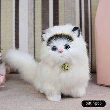 Load image into Gallery viewer, Simulation Mini Cat Cute Cloth Pad Plush Cats with Sound Children Birthday Gifts Creative Imitation Cat Ornaments Home Decoration Supplies
