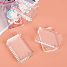 Load image into Gallery viewer, Transparent Acrylic Picture Photo Frame Magnetic Photocard Holder Poster Display Stand DIY Desktop Decoration Ornament
