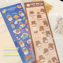 Load image into Gallery viewer, Korean Style Personality Hand Account Cute Cartoon Laser Waterproof Stickers Guka DIY Material Girls Children's Toys Kawaii Gift
