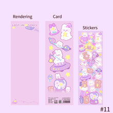 Load image into Gallery viewer, Korean Style Personality Hand Account Cute Cartoon Laser Waterproof Stickers Guka DIY Material Girls Children's Toys Kawaii Gift
