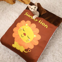 Load image into Gallery viewer, Pet USB Heating Bed Dog Cat Warming Sleeping Bag Electric Warming Bed Heating Pad Puppy Heater Winter House
