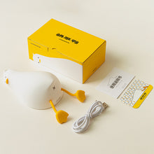 Load image into Gallery viewer, USB Rechargeable Duck Nightlight Patting Switch Children Kid Bedroom Bedside Lamp Decoration Atmosphere Table Lamp Birthday Gift
