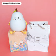 Load image into Gallery viewer, USB Rechargeable Pear Nightlight Patting Switch Children Kid Bedroom Bedside Lamp Decoration Atmosphere Table Lamp Birthday Gift

