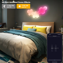 Load image into Gallery viewer, USB WIFI Smart Light Panels DIY Music Rhythm Ambient Atmosphere Backlight LED Hexagon Night Light Creative RGB Decor Quantum Wall Lamps
