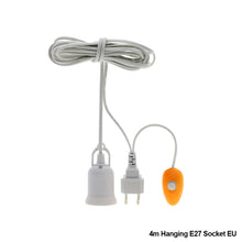 Load image into Gallery viewer, E27 Bulb Socket Lamp Base US EU Plug Plant Growing Lamp Hanging Holder Extension Cable
