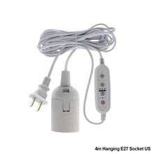 Load image into Gallery viewer, E27 Bulb Socket Lamp Base US EU Plug Plant Growing Lamp Hanging Holder Extension Cable
