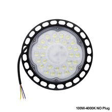 Load image into Gallery viewer, 100W 150W 200W UFO LED High Bay Light AC220V Waterproof Warehouse Garage Light Super Bright Commercial Industrial Lighting
