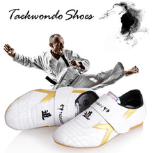 Load image into Gallery viewer, Breathable White Taekwondo Shoes Kung Fu Shoes Wushu Taichi Karate Martial Arts Wrestling Fighting Sneakers

