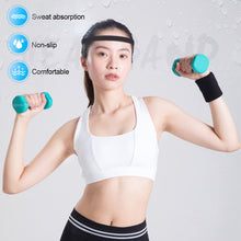 Load image into Gallery viewer, Women Men Elastic Absorbent Sweat Bands Yoga Running Fitness Headband Thin Sports Hair Bands Anti-slip Girls Hair Accessories
