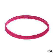 Load image into Gallery viewer, Women Men Elastic Absorbent Sweat Bands Yoga Running Fitness Headband Thin Sports Hair Bands Anti-slip Girls Hair Accessories
