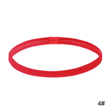 Load image into Gallery viewer, Women Men Elastic Absorbent Sweat Bands Yoga Running Fitness Headband Thin Sports Hair Bands Anti-slip Girls Hair Accessories
