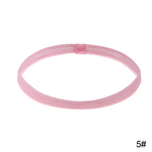 Load image into Gallery viewer, Women Men Elastic Absorbent Sweat Bands Yoga Running Fitness Headband Thin Sports Hair Bands Anti-slip Girls Hair Accessories
