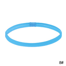Load image into Gallery viewer, Women Men Elastic Absorbent Sweat Bands Yoga Running Fitness Headband Thin Sports Hair Bands Anti-slip Girls Hair Accessories
