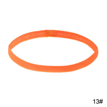 Load image into Gallery viewer, Women Men Elastic Absorbent Sweat Bands Yoga Running Fitness Headband Thin Sports Hair Bands Anti-slip Girls Hair Accessories
