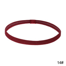 Load image into Gallery viewer, Women Men Elastic Absorbent Sweat Bands Yoga Running Fitness Headband Thin Sports Hair Bands Anti-slip Girls Hair Accessories
