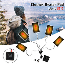 Load image into Gallery viewer, 5 in 1 USB Clothes Heater Pad With 3 Gear Adjustable Temperature Electric Heating Vest Sheet Heating Jacket Warmer Pad For Vest
