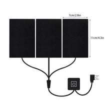 Load image into Gallery viewer, 3 in 1 USB Clothes Heater Pad With 3 Gear Adjustable Temperature Electric Heating Sheet Heating Warmer Pad For Vest Jacket
