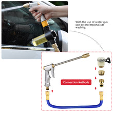 Load image into Gallery viewer, High Pressure Gun Hose Nozzle Brass Adjustable Squirt Hose Car Wash Machine Water Gun Quick Connector Garden Watering Hose Nozzle
