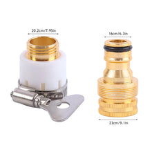Load image into Gallery viewer, High Pressure Gun Hose Nozzle Brass Adjustable Squirt Hose Car Wash Machine Water Gun Quick Connector Garden Watering Hose Nozzle
