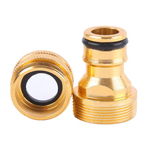 Load image into Gallery viewer, High Pressure Gun Hose Nozzle Brass Adjustable Squirt Hose Car Wash Machine Water Gun Quick Connector Garden Watering Hose Nozzle
