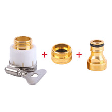 Load image into Gallery viewer, High Pressure Gun Hose Nozzle Brass Adjustable Squirt Hose Car Wash Machine Water Gun Quick Connector Garden Watering Hose Nozzle
