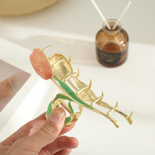 Load image into Gallery viewer, Personalized Korean Version Gentle Colorful Tulip Green Leaf Elegant Fashionable Clamp
