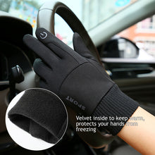 Load image into Gallery viewer, Winter Waterproof Cycling Gloves Touch Screen Gloves Fleece Outdoor Scooter Windproof Riding Motorcycle Ski Warm Bike Gloves
