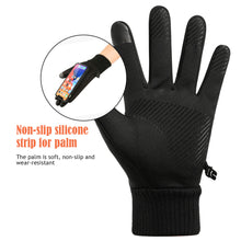 Load image into Gallery viewer, Winter Waterproof Cycling Gloves Touch Screen Gloves Fleece Outdoor Scooter Windproof Riding Motorcycle Ski Warm Bike Gloves
