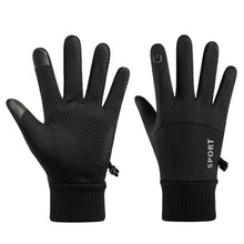 Load image into Gallery viewer, Winter Waterproof Cycling Gloves Touch Screen Gloves Fleece Outdoor Scooter Windproof Riding Motorcycle Ski Warm Bike Gloves
