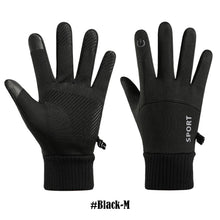 Load image into Gallery viewer, Winter Waterproof Cycling Gloves Touch Screen Gloves Fleece Outdoor Scooter Windproof Riding Motorcycle Ski Warm Bike Gloves
