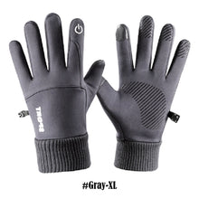 Load image into Gallery viewer, Winter Waterproof Cycling Gloves Touch Screen Gloves Fleece Outdoor Scooter Windproof Riding Motorcycle Ski Warm Bike Gloves
