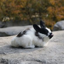 Load image into Gallery viewer, Simulation Mini Lifelike Easter Rabbits Family Decoration Rabbit Model Simulation Animal Plush Toys Easter Gift Kids Birthday Gifts
